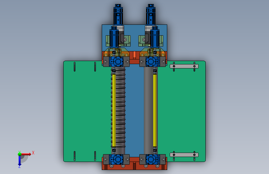 SW2020 伺服波纹板成型机 俯视图