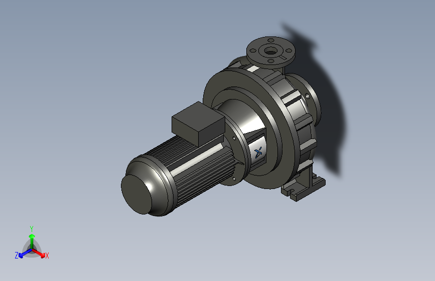 格兰富NBG 65-40-315_Cast iron_F2_GRUNDFOS MMG-H_50Hz_4P_3kW