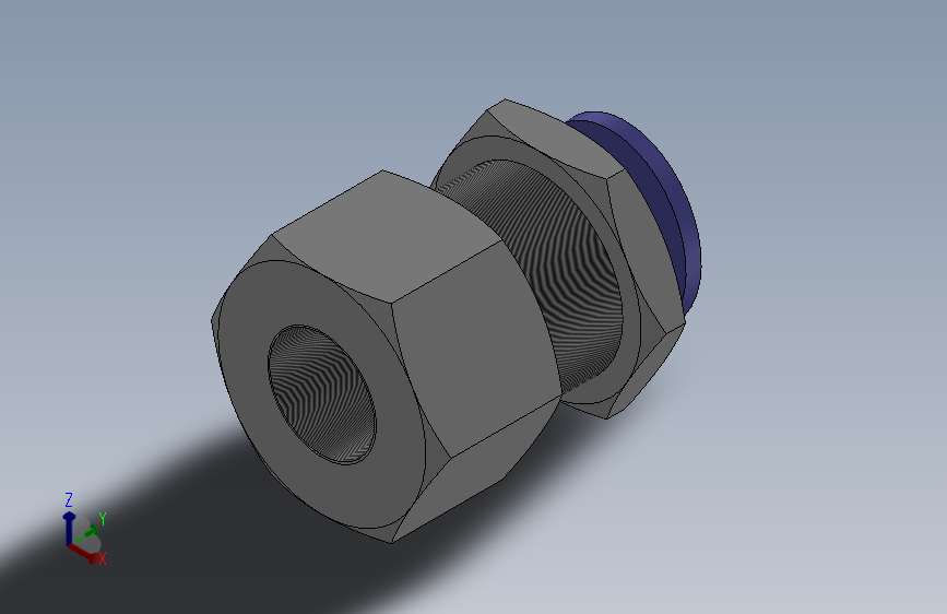 IPMF 隔板内螺纹直通_IPMF06-01_SOLIDWORKS 2018_模型图纸下载 – 懒石网
