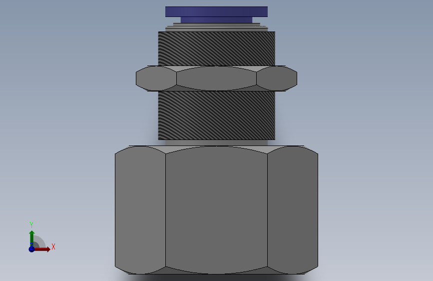 IPMF 隔板内螺纹直通_IPMF08-04_SOLIDWORKS 2018_模型图纸下载 – 懒石网