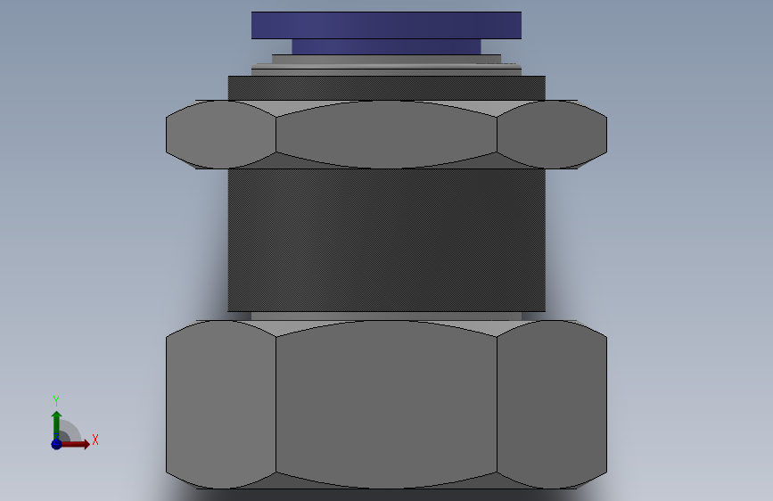 IPMF 隔板内螺纹直通_IPMF10-01_SOLIDWORKS 2018_模型图纸下载 – 懒石网