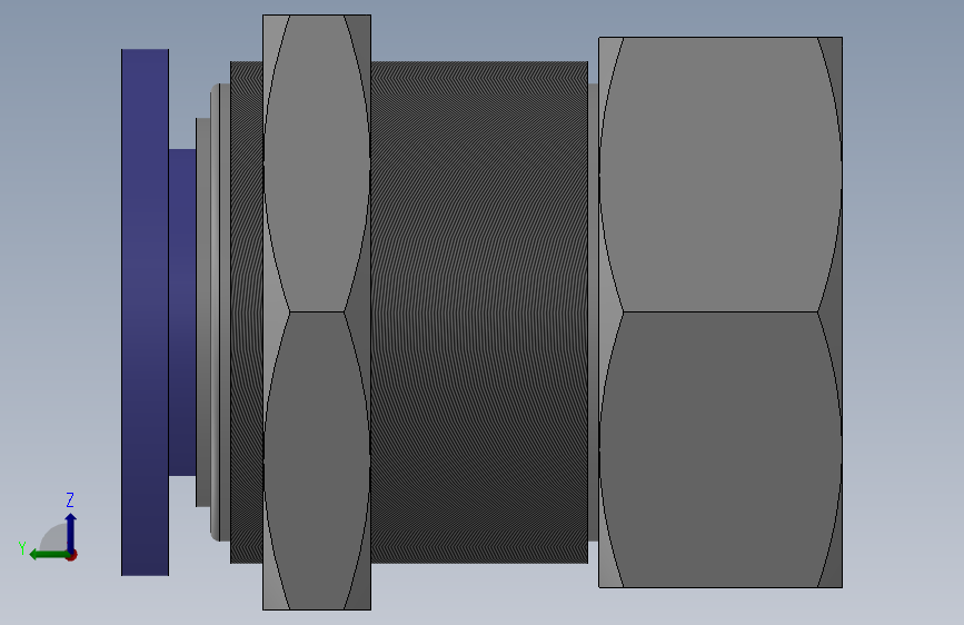 IPMF 隔板内螺纹直通_IPMF12-01_SOLIDWORKS 2018_模型图纸下载 – 懒石网
