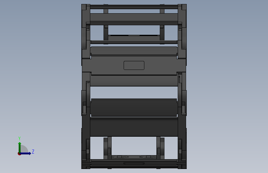 内高25内侧打开型桥式拖链DMD25BT-25-77-R55-30-A1 左侧视图