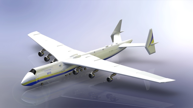 AN-225 Mriya超大型运输机3D图纸 Solidworks设计 附X_T