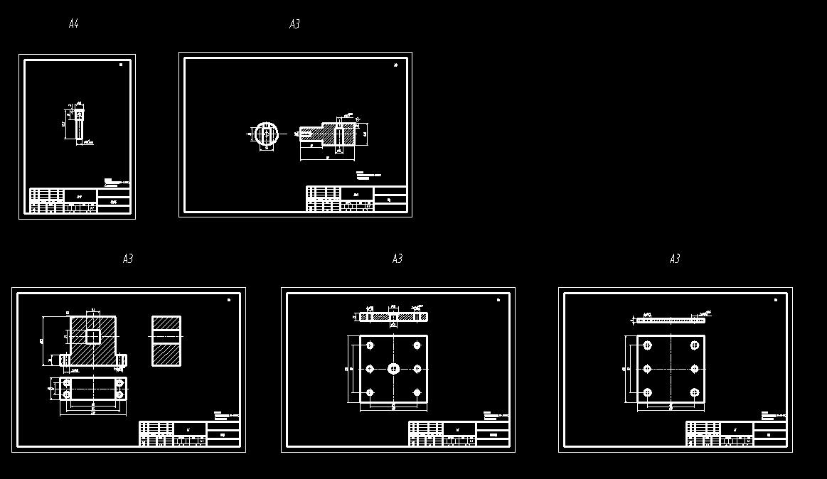 翻边圆筒冲孔模(CAD图+Proe三维)