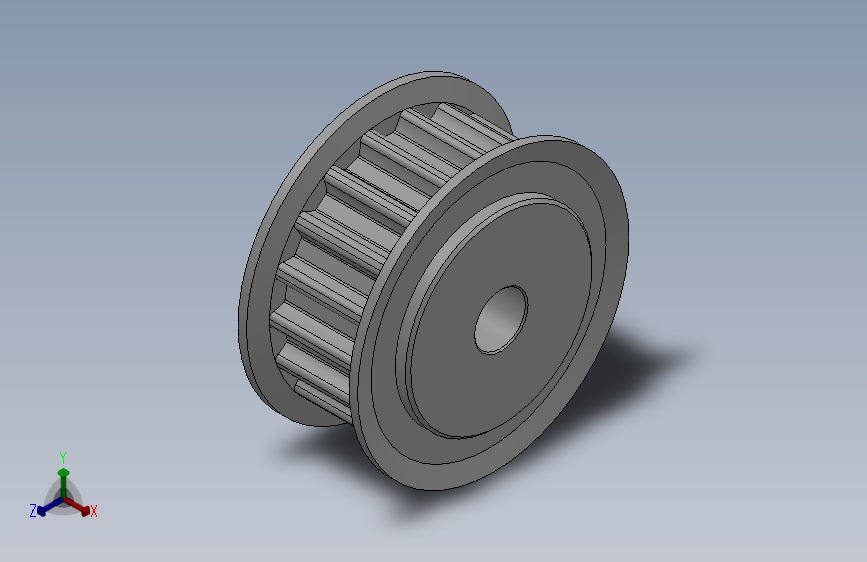 标准型半圆弧形齿同步带轮S5M型_SS5MHC-18-10-dc6-A