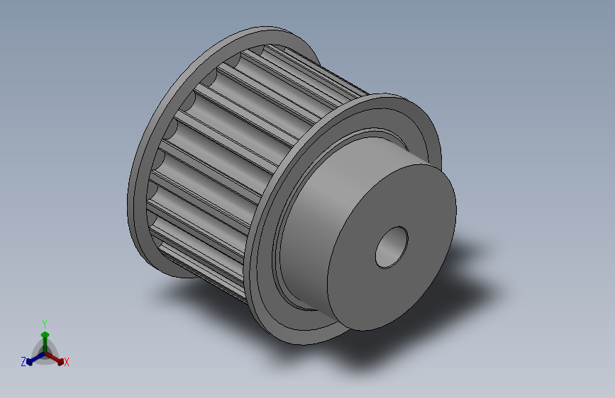 小凸缘型半圆弧形齿同步带轮H8M型_SH8MDC-22-30-dc10-A