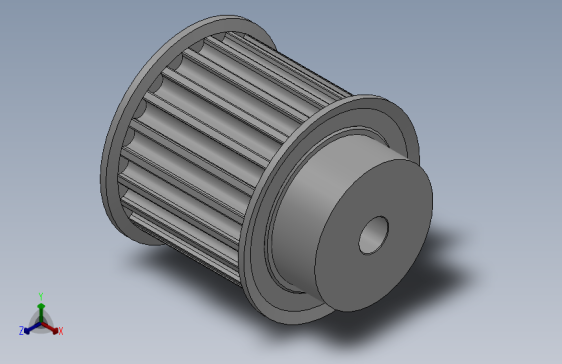 小凸缘型半圆弧形齿同步带轮H8M型_SH8MDC-22-40-dc10-A