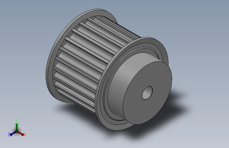 小凸缘型半圆弧形齿同步带轮H8M型_SH8MDC-25-40-dc10-A