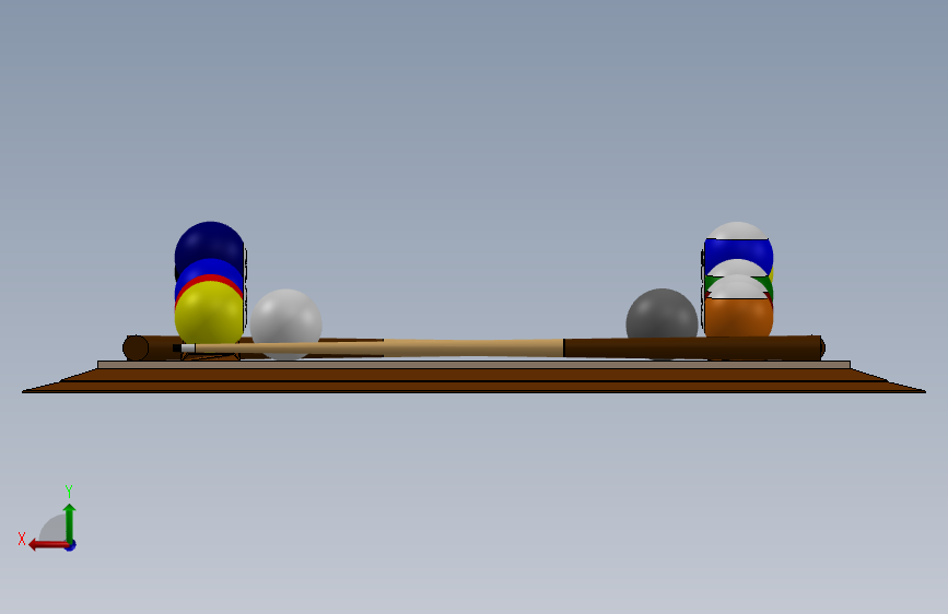 棋盘和棋子 背面视图