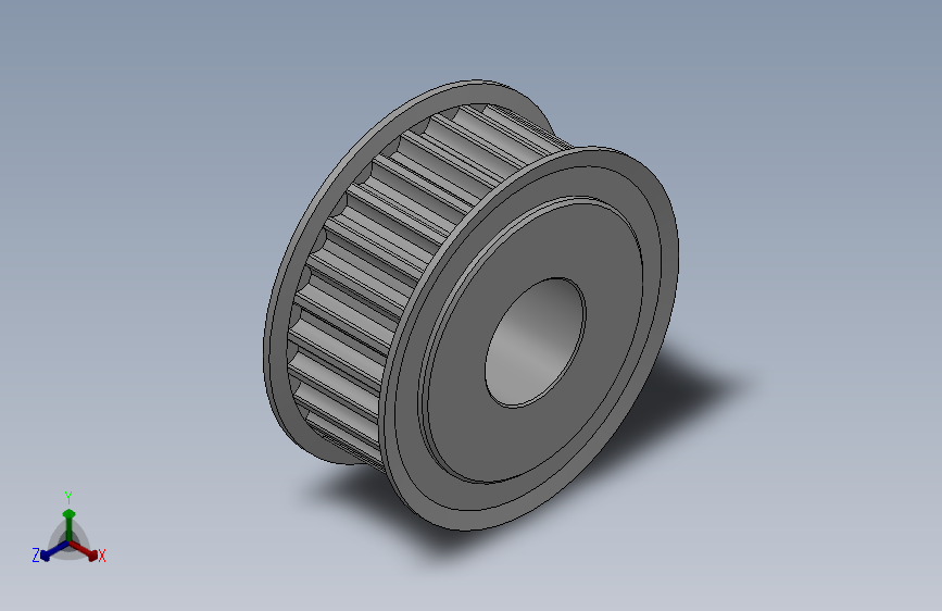 标准型凹顶抛物线型齿同步带轮P5M型_SP5MHC-28-15-dc16-A