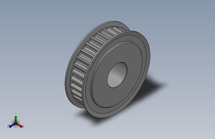 标准型凹顶抛物线型齿同步带轮P5M型_SP5MHC-32-10-dc16-A