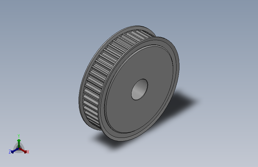 标准型凹顶抛物线型齿同步带轮P5M型_SP5MHC-48-15-dc16-A_SOLIDWORKS 2018_模型图纸下载 – 懒石网