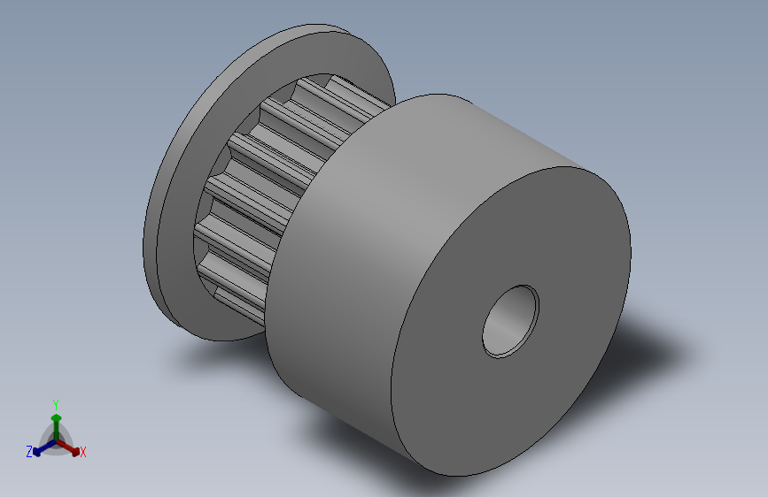 大凸缘型小凸缘型半圆弧形齿同步带轮S3M型_SS3MCC-15-6-dc4-A