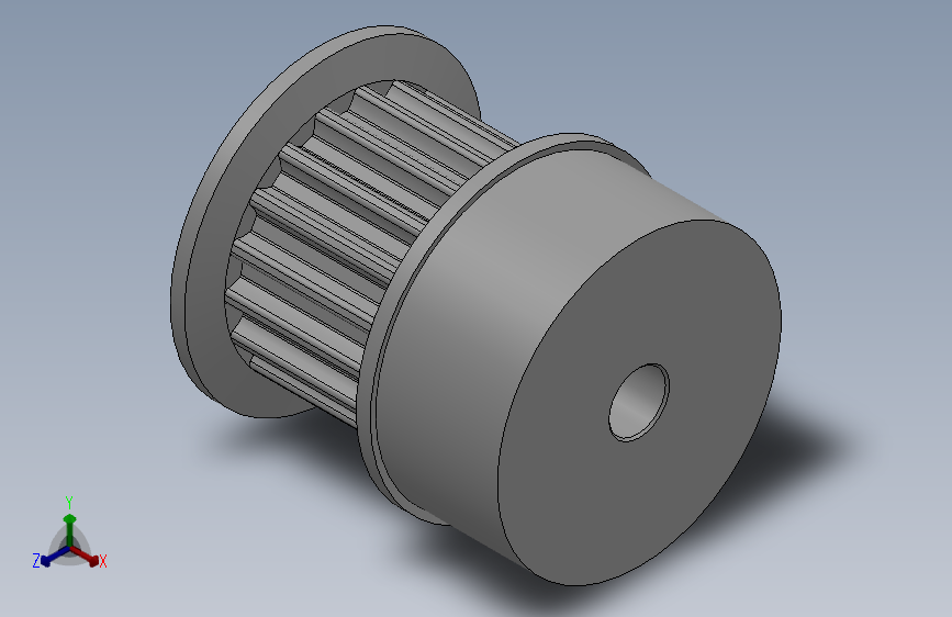 大凸缘型小凸缘型半圆弧形齿同步带轮S3M型_SS3MCC-18-10-dc4-A