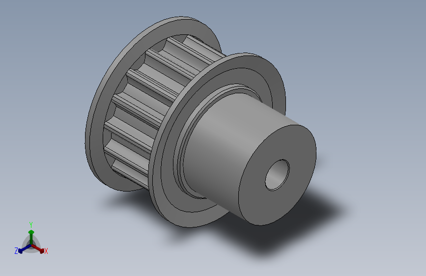 小凸缘型凹顶抛物线型齿同步带轮P5M型_SP5MDC-16-10-dc5-A