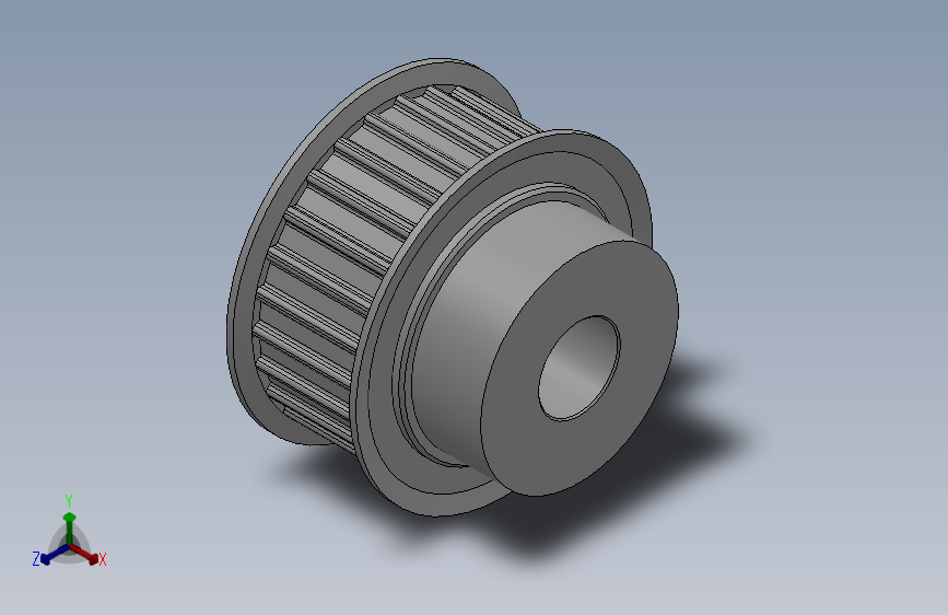 小凸缘型梯形齿同步带轮AT5型_SAT5DC-26-15-dc12-A