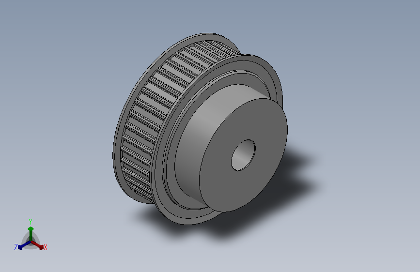 小凸缘型梯形齿同步带轮AT5型_SAT5DC-40-15-dc12-A