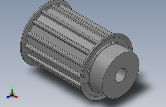 小凸缘型梯形齿同步带轮AT10型_SAT10DC-14-50-dc10-A