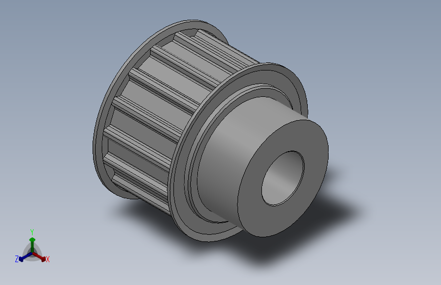 小凸缘型梯形齿同步带轮AT10型_SAT10DC-16-25-dc16-A