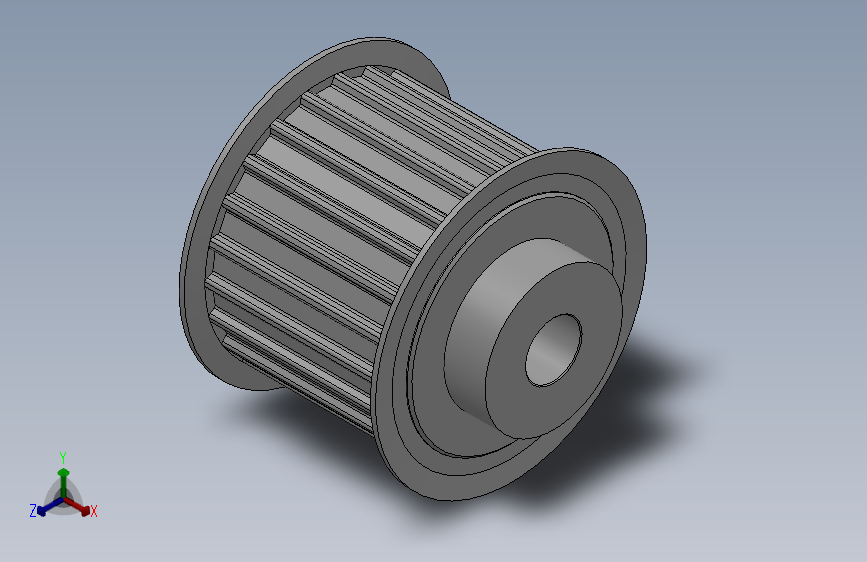 小凸缘型梯形齿同步带轮AT10型_SAT10DC-22-50-dc16-A