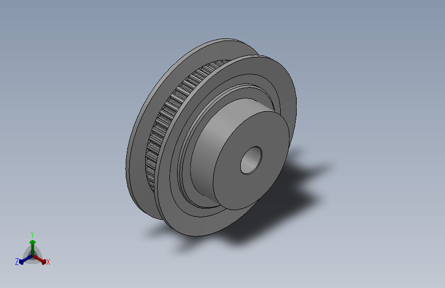 小凸缘型梯形齿同步带轮MXL型_SMXLDC-50-019-dc6-A