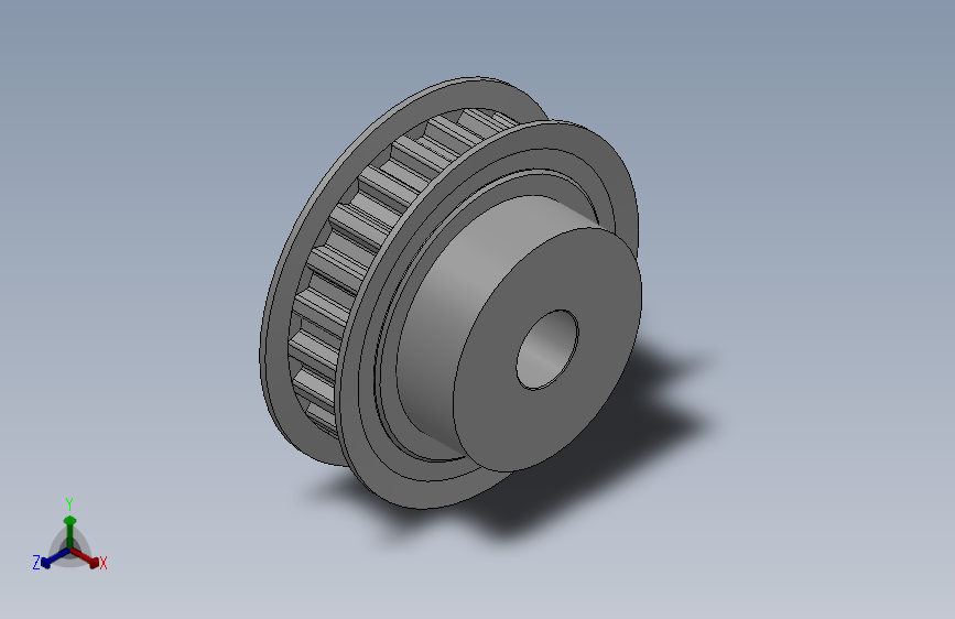 小凸缘型梯形齿同步带轮T10型_ST10DC-22-15-dc16-A