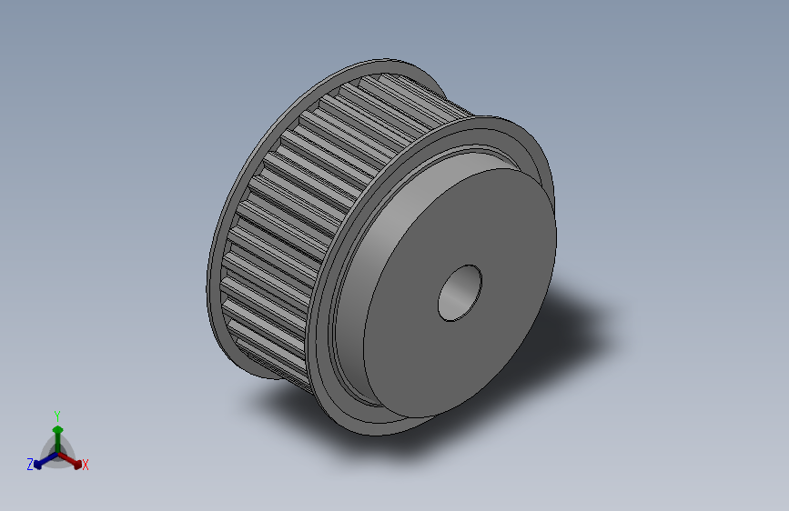 小凸缘型梯形齿同步带轮T10型_ST10DC-34-40-dc20-A