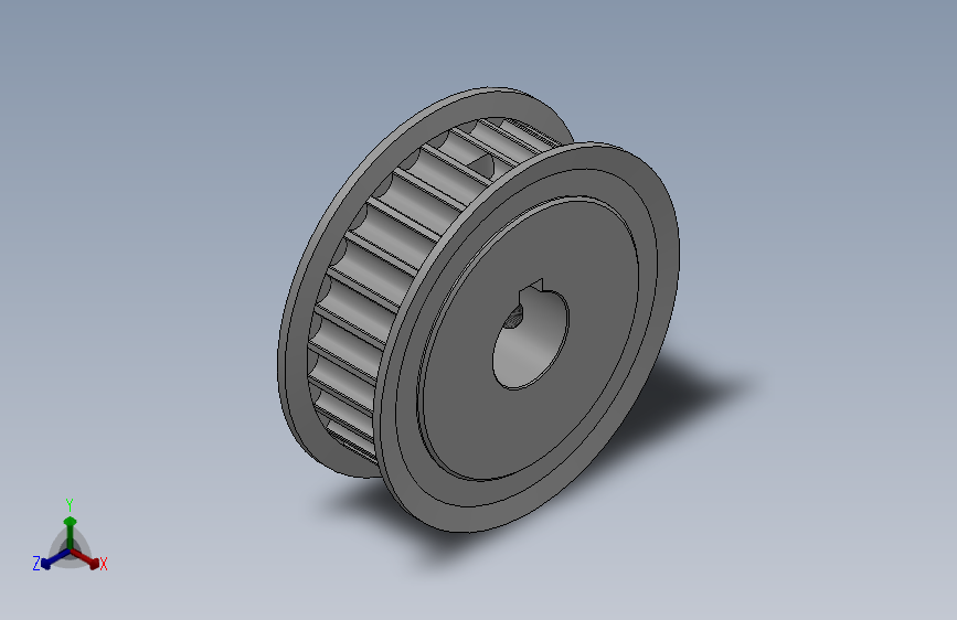 带顶丝键槽孔标准型圆弧形齿同步带轮8YU型_S8YUHK-28-20-dk20-A