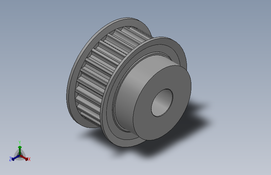 小凸缘型凹顶抛物线型齿同步带轮P8M型_SP8MDC-28-25-dc20-A