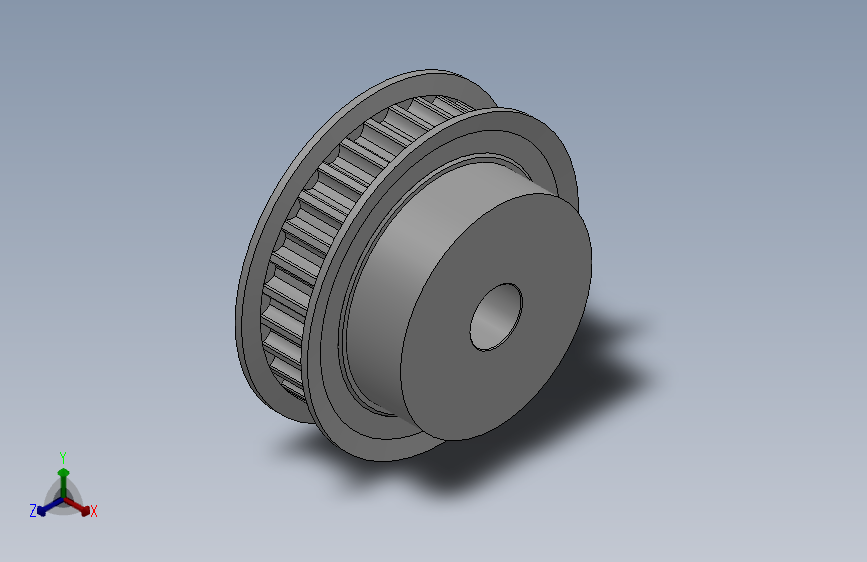 小凸缘型凹顶抛物线型齿同步带轮P8M型_SP8MDC-30-15-dc16-A