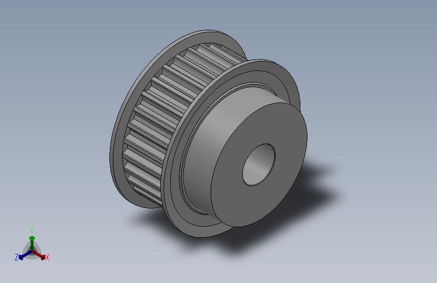 小凸缘型凹顶抛物线型齿同步带轮P8M型_SP8MDC-30-25-dc20-A