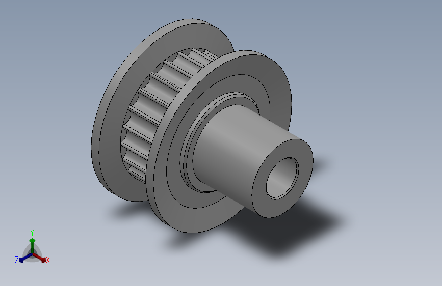 圆孔小凸缘型圆弧形齿同步带轮2GT型_S2GTDC-22-4-dc4-A