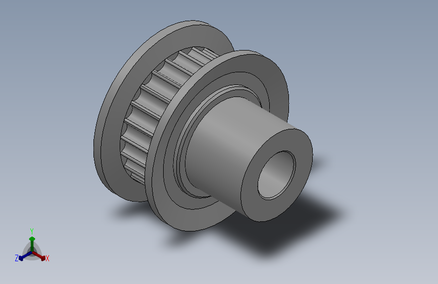 圆孔小凸缘型圆弧形齿同步带轮2GT型_S2GTDC-24-4-dc5-A