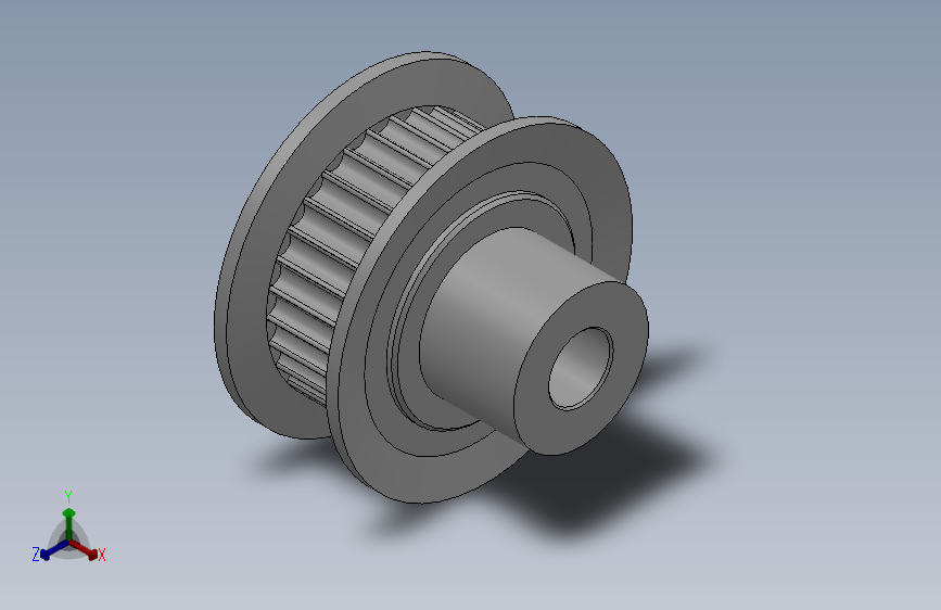 圆孔小凸缘型圆弧形齿同步带轮2GT型_S2GTDC-30-6-dc5-A