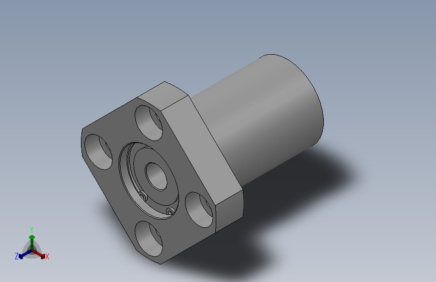 带挡圈双轴承L尺寸指定型轴承座组件_BRDLDK-606-2Z-40-A