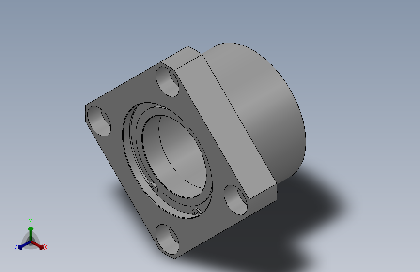 带挡圈双轴承L尺寸指定型轴承座组件_BRDLDK-6806-2Z-40-A