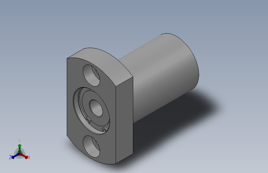 带挡圈双轴承L尺寸指定型轴承座组件_BRDLDT-606-2Z-40-A