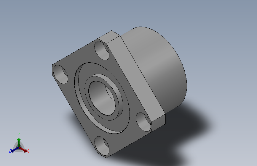 无挡圈双轴承L尺寸指定型轴承座组件_BDLDK-6205-2Z-50-A