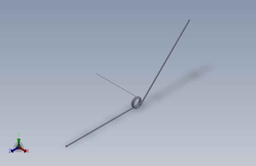 135度圆柱形扭转弹簧SCT135R-2-2-0.3