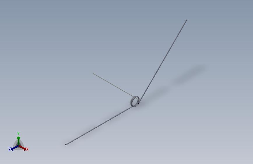 135度圆柱形扭转弹簧SCT135R-3-3-0.3