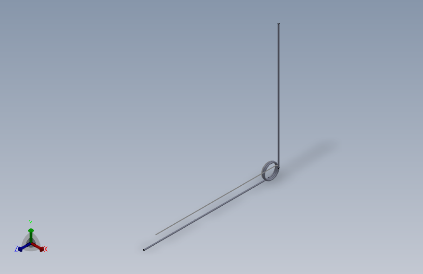 90度圆柱形扭转弹簧SCT90L-4-2-0.4