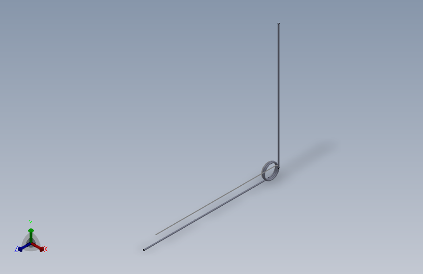 90度圆柱形扭转弹簧SCT90L-4-3-0.4