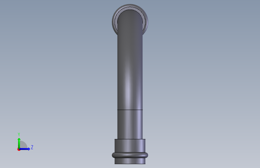 Elbow (DIN 8063) 90 Deg Double Socket Bend Integral Type MMQ-KS 左侧视图