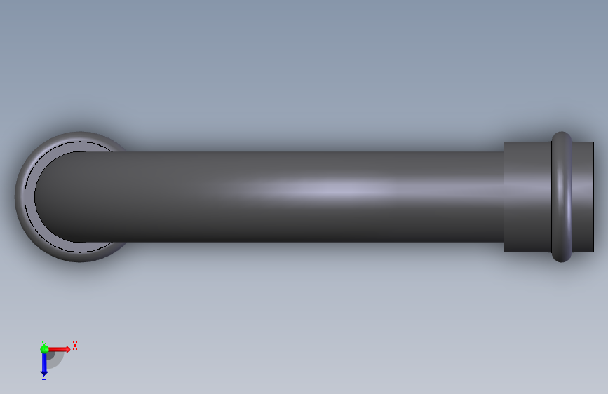 Elbow (DIN 8063) 90 Deg Double Socket Bend Integral Type MMQ-KS 俯视图