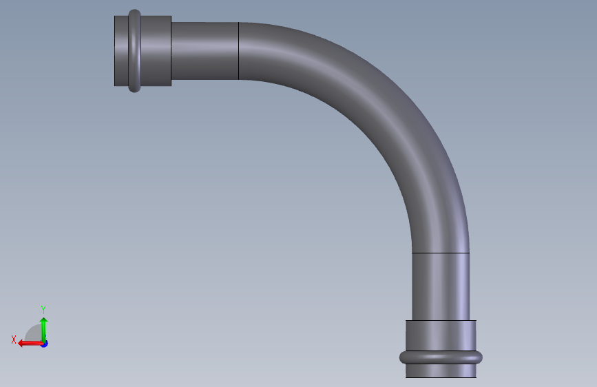 Elbow (DIN 8063) 90 Deg Double Socket Bend Integral Type MMQ-KS 背面视图