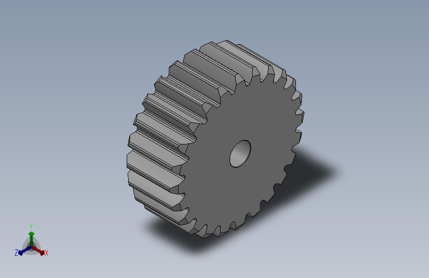 标准型模数2.5直齿轮压力角20°_GSFHC-2.5-24-25-dc10-A