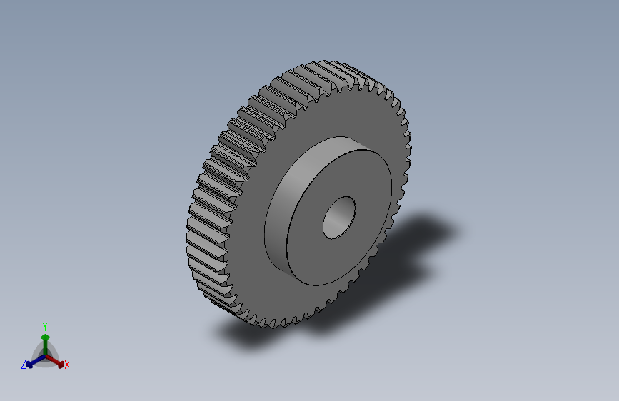 凸缘型模数3直齿轮压力角20°_GSGDC-3-50-30-dc26-A