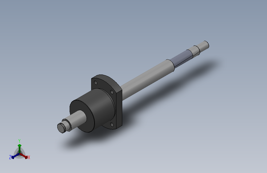 轴径20压轧滚珠丝杠标准型螺母BRSFS-20-5-300-F20-P12-A