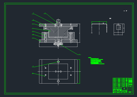简易遮雨棚体外壳压铸模设计